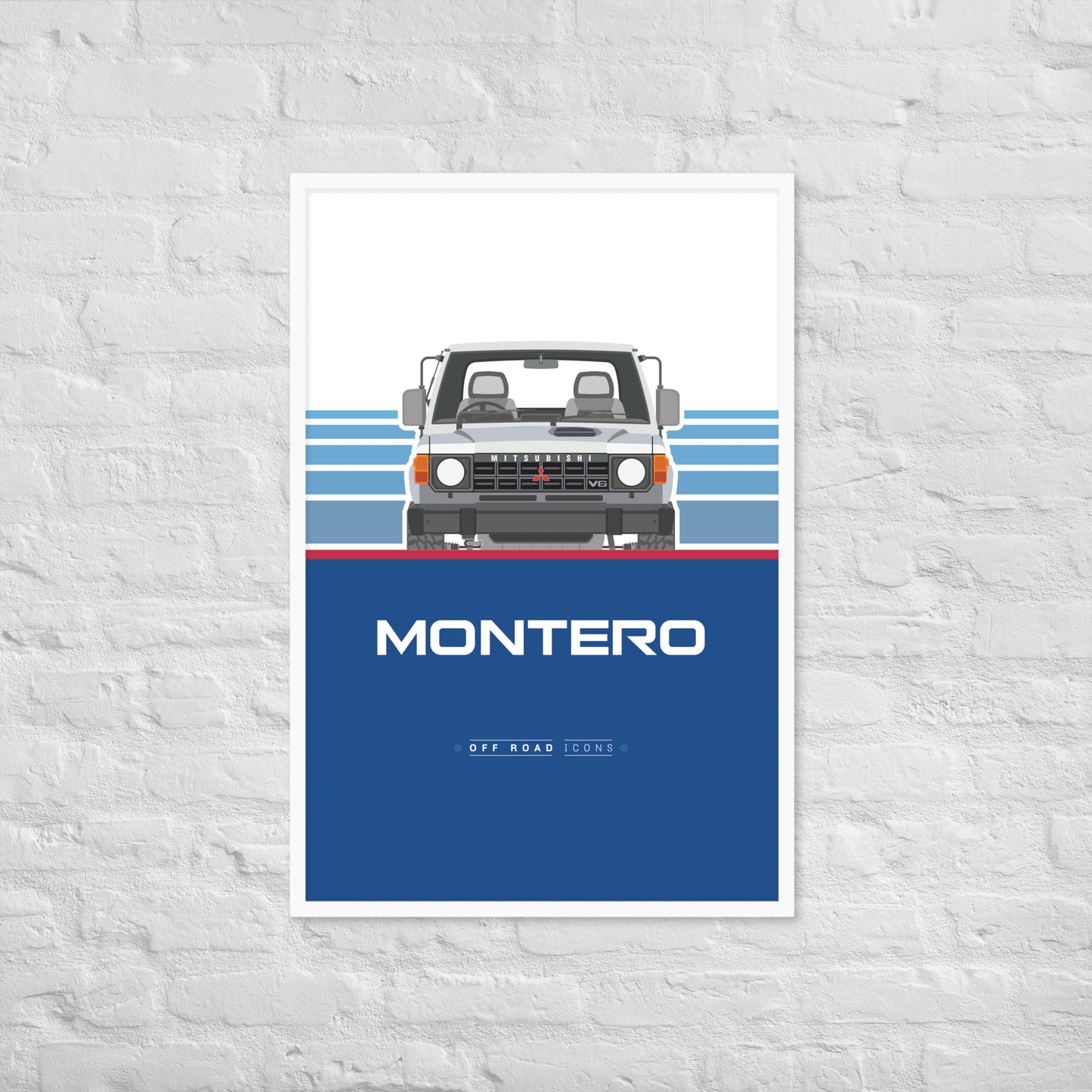 Montero, north star white - Matte Framed poster