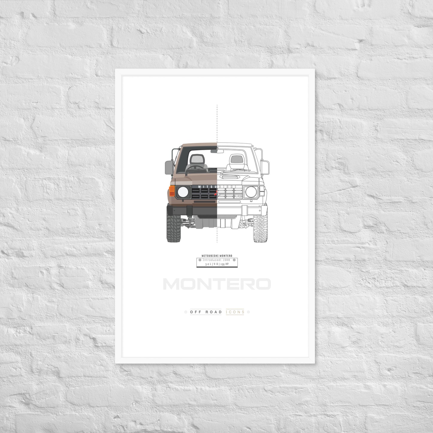 Montero, split view - Matte Framed poster