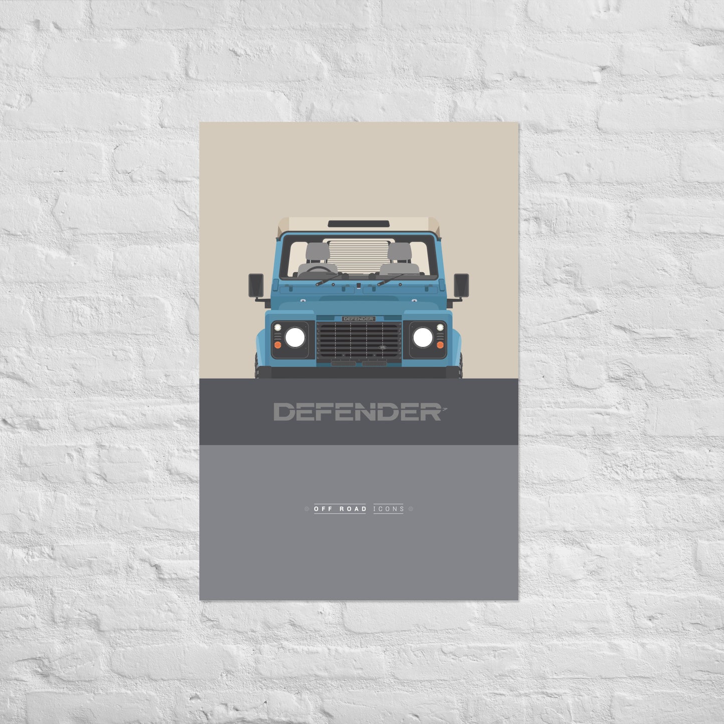 Defender, marine blue - Matte Poster