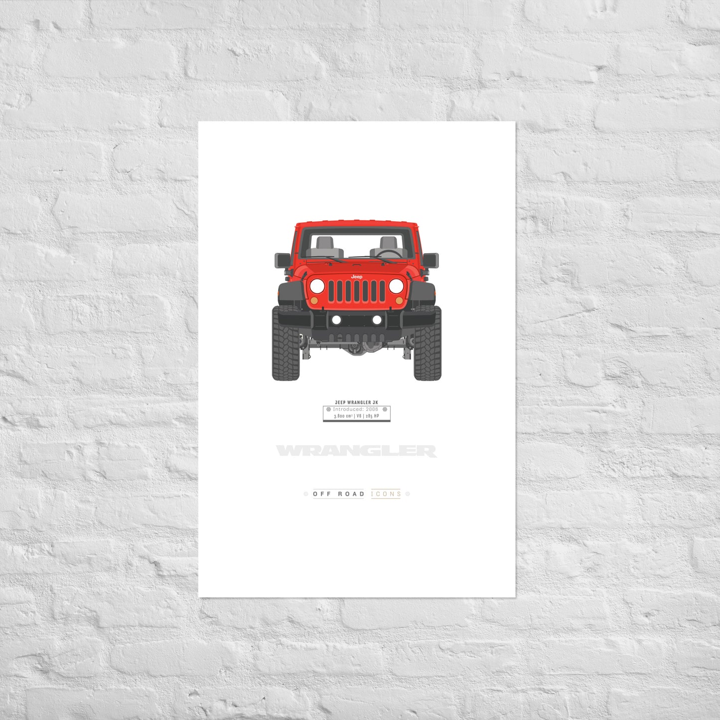 Wrangler, firecracker red - Matte Poster