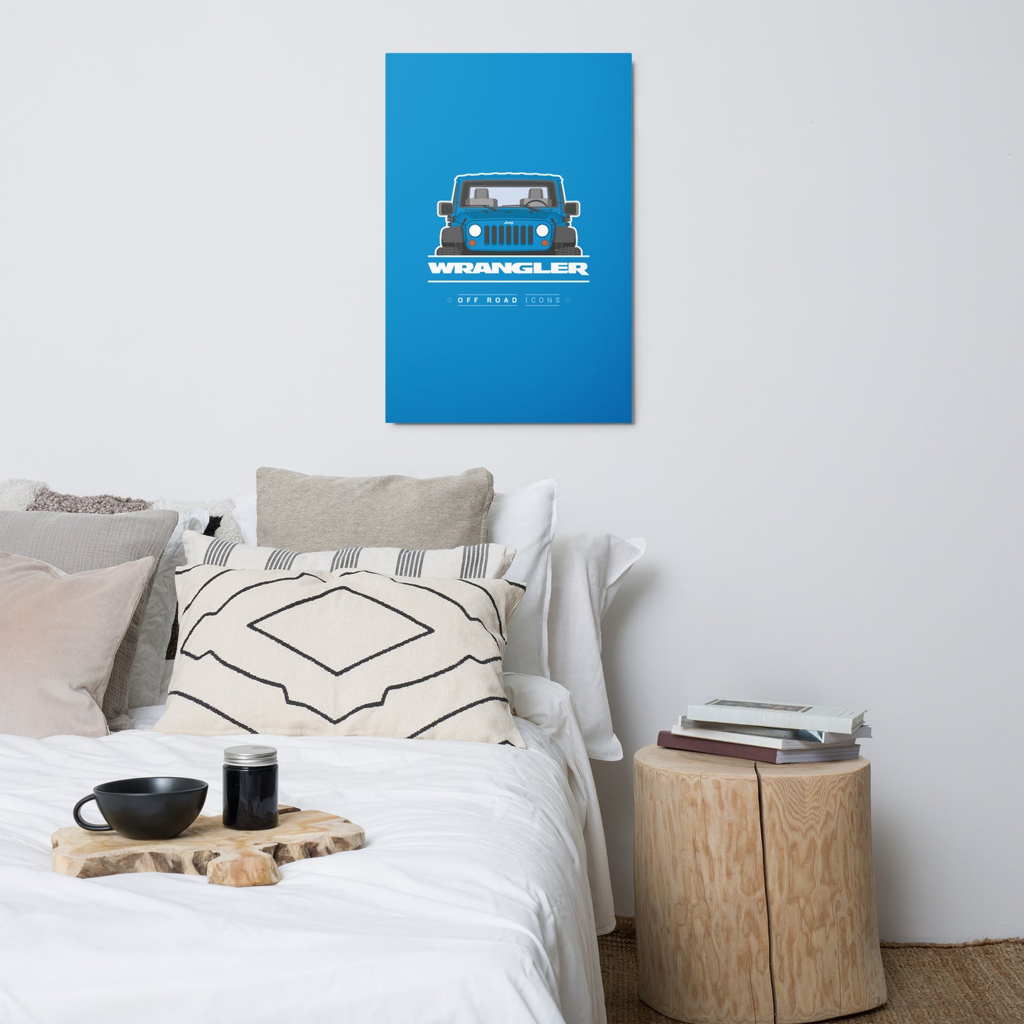 Wrangler, blue - Metal prints