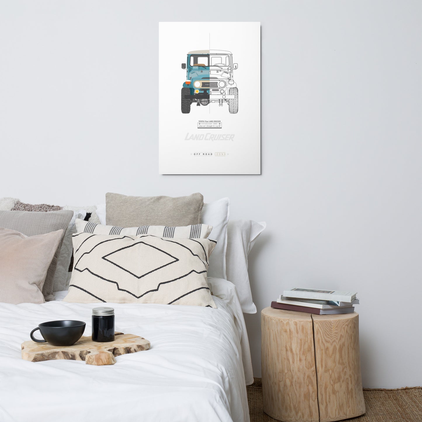 FJ40, split view - Metal prints