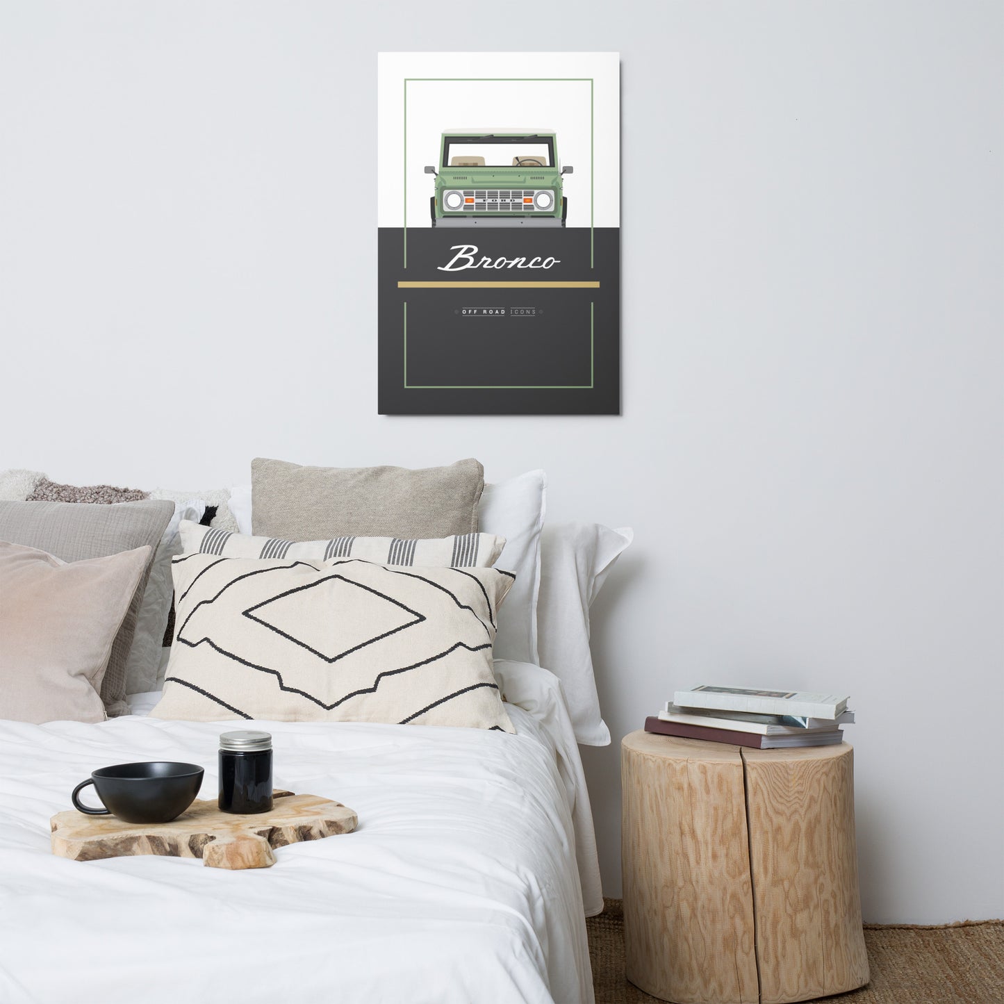Bronco, glen green - Metal prints