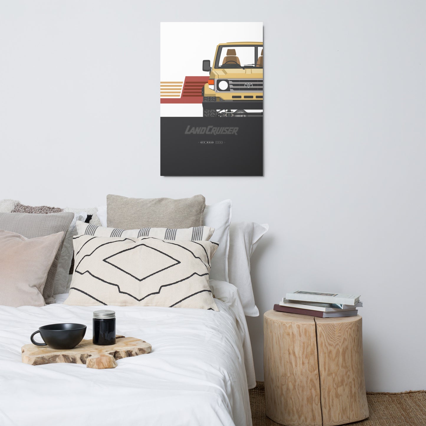 FJ70, firefly yellow - Metal prints