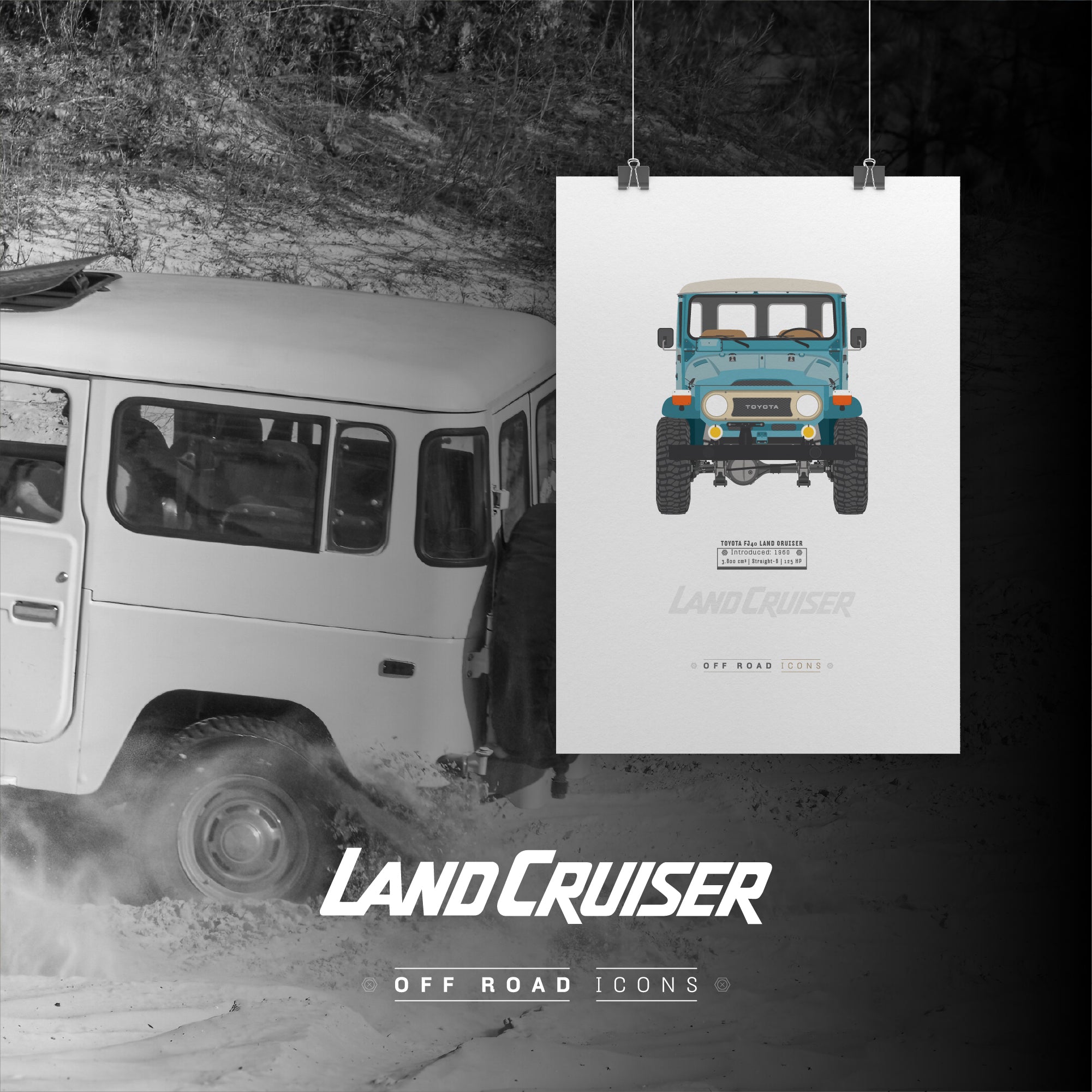 FJ40 art prints – Off-road Icons