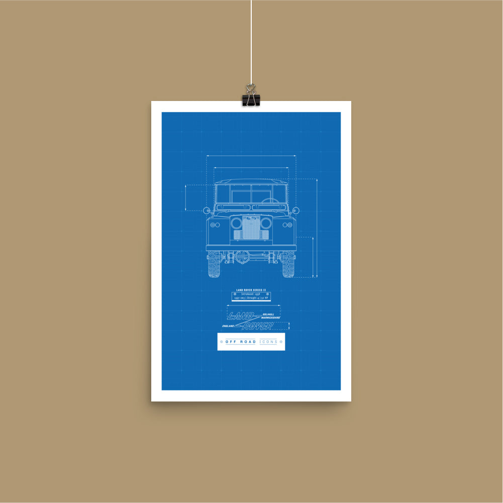 Series II, blueprint - Matte Poster