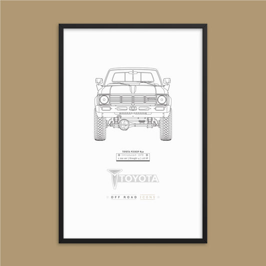 N30 pickup, clean blueprint - Matte Framed poster