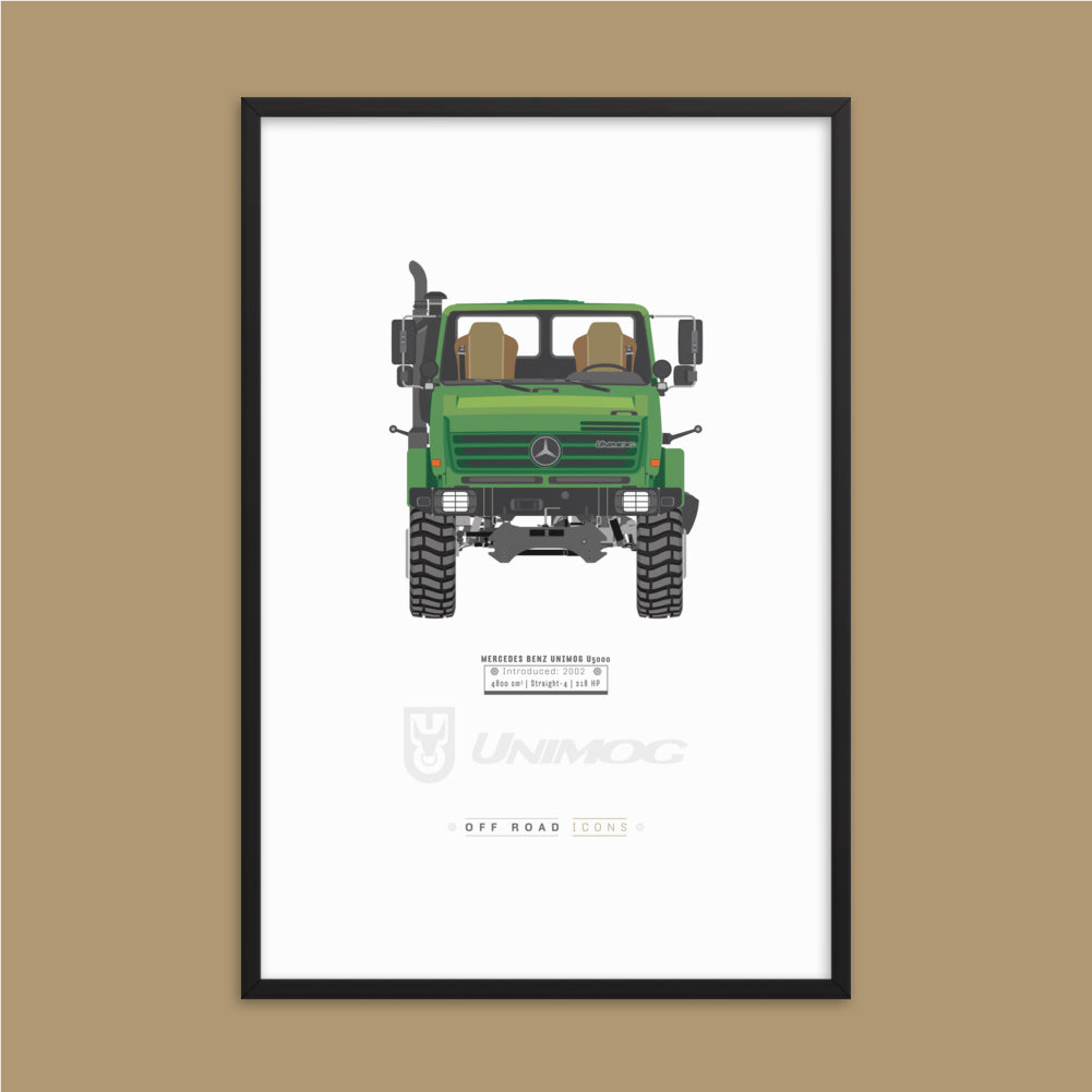 Unimog, lorry green - Matte Framed poster