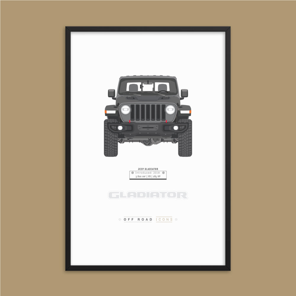 Gladiator, sting gray - Matte Framed poster