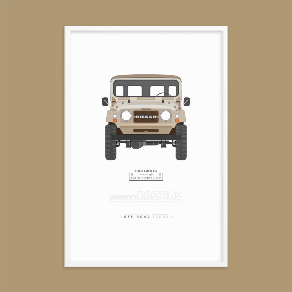 Patrol G60, beige - Matte Framed poster