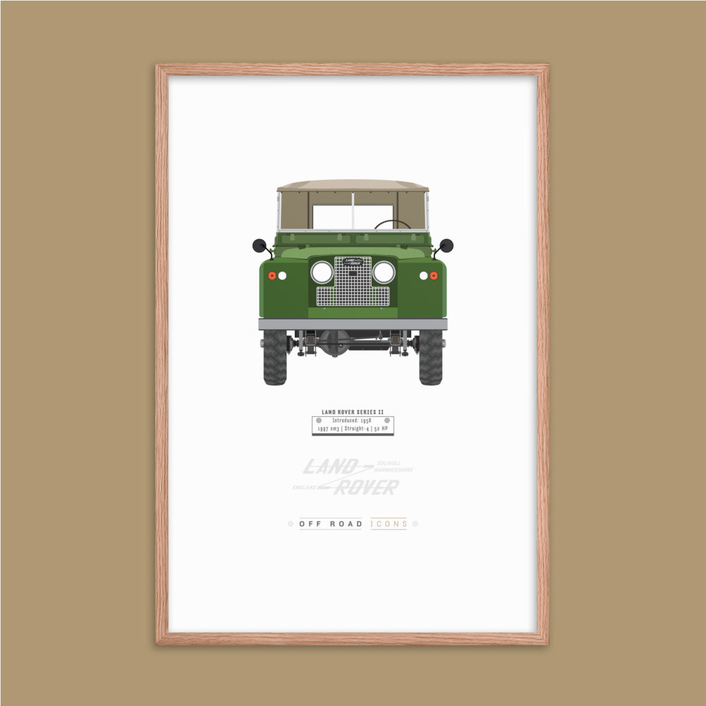 Series II, bronze green - Matte Framed poster