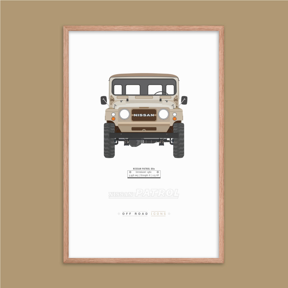 Patrol G60, beige - Matte Framed poster