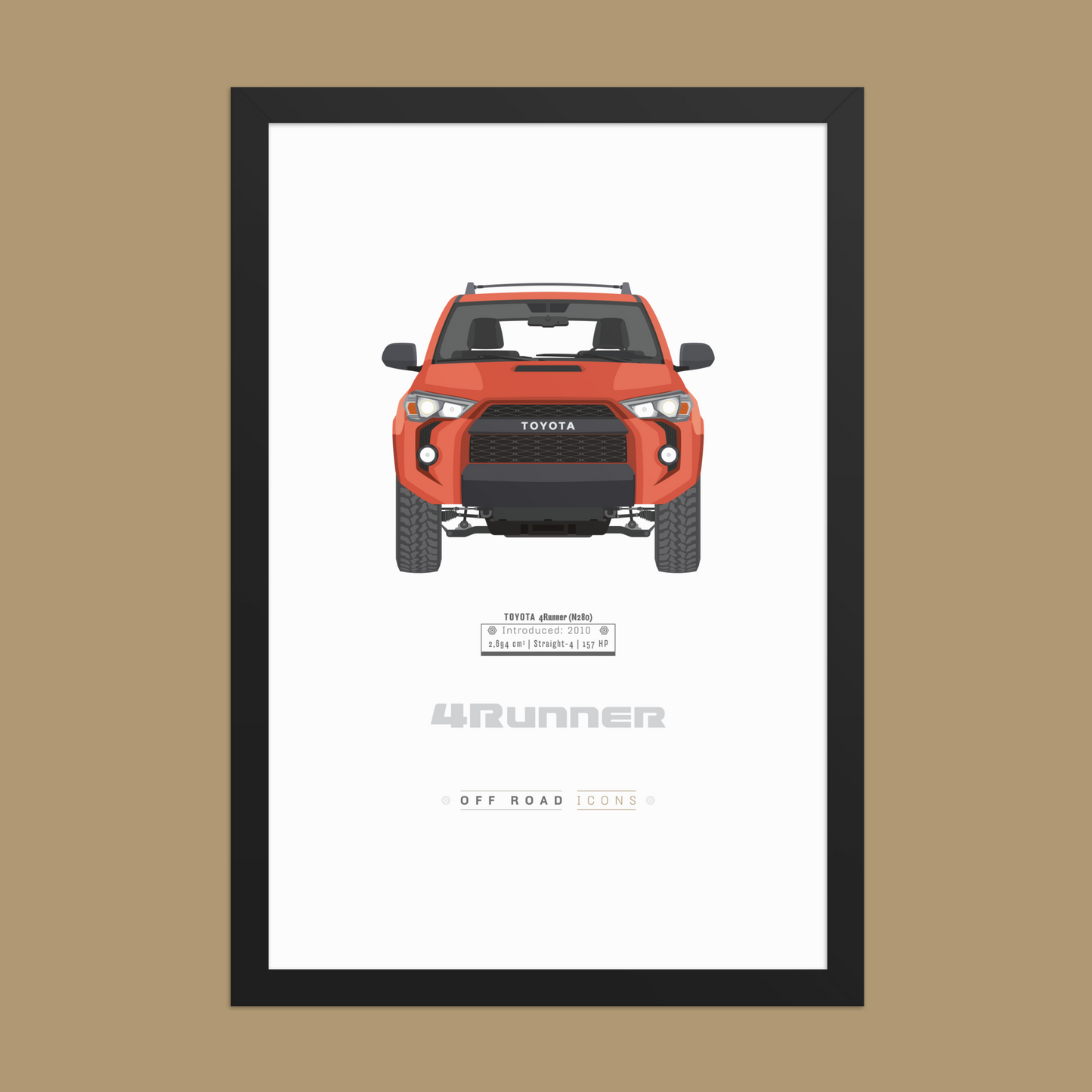 4Runner, Solar Octane - Matte Framed poster