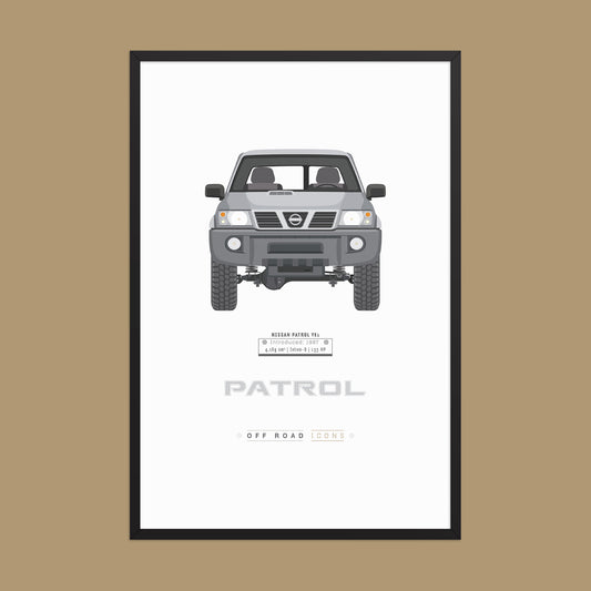 Patrol Y61, Precision Gray - Matte Framed poster