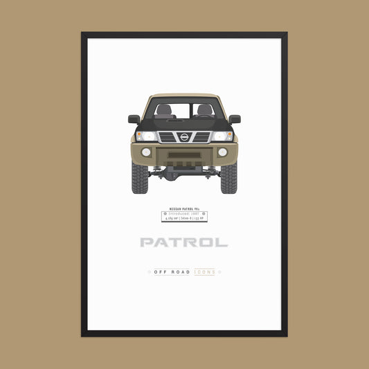 Patrol Y61, Bronze Gold - Matte Framed poster