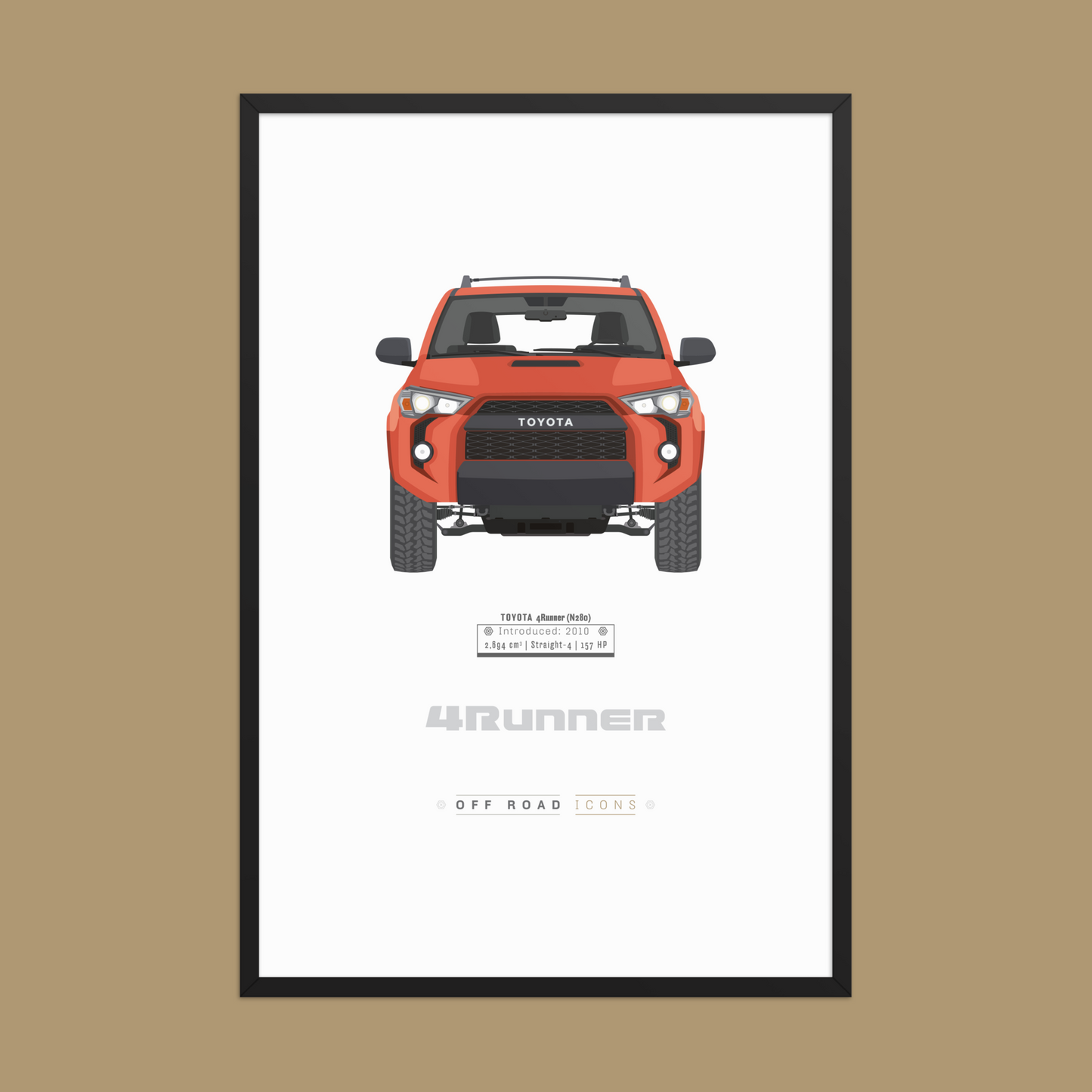 4Runner, Solar Octane - Matte Framed poster