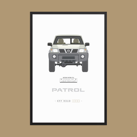 Patrol Y61, Ivory Pearl - Framed poster