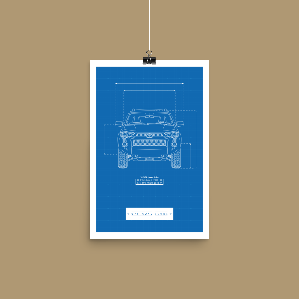 4Runner, blueprint - Matte Poster