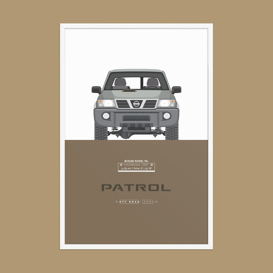 Patrol Y61, Dark Driftwood - Matte Framed poster