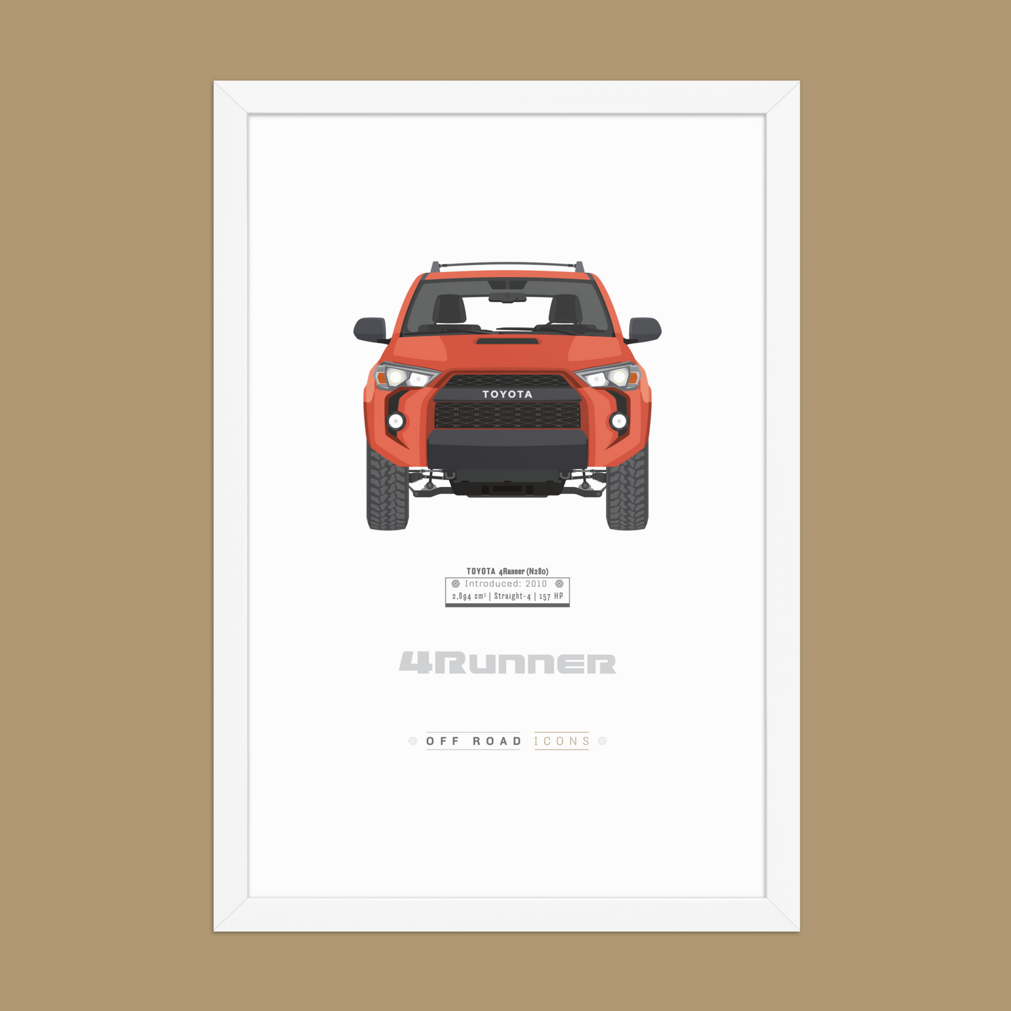 4Runner, Solar Octane - Matte Framed poster