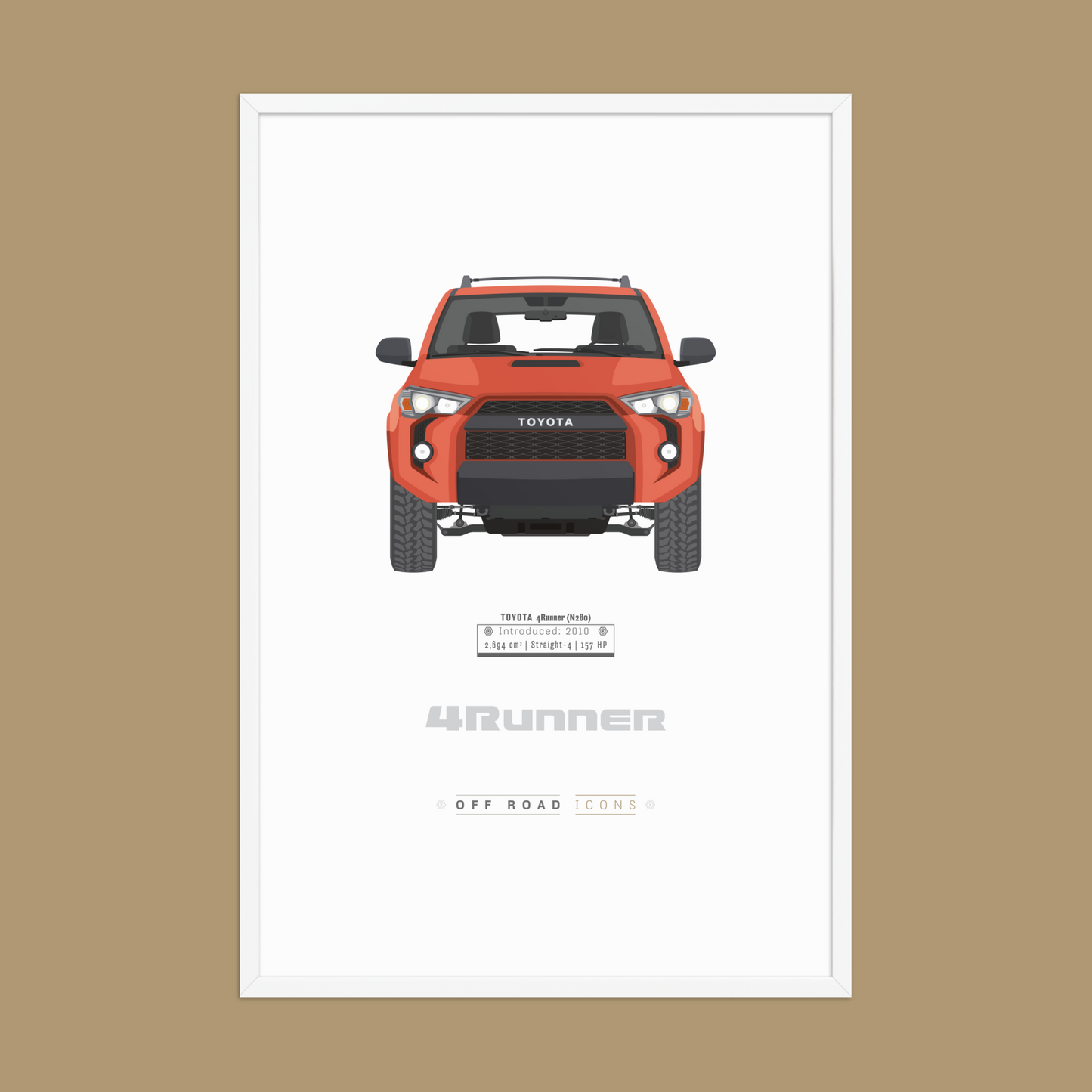 4Runner, Solar Octane - Matte Framed poster