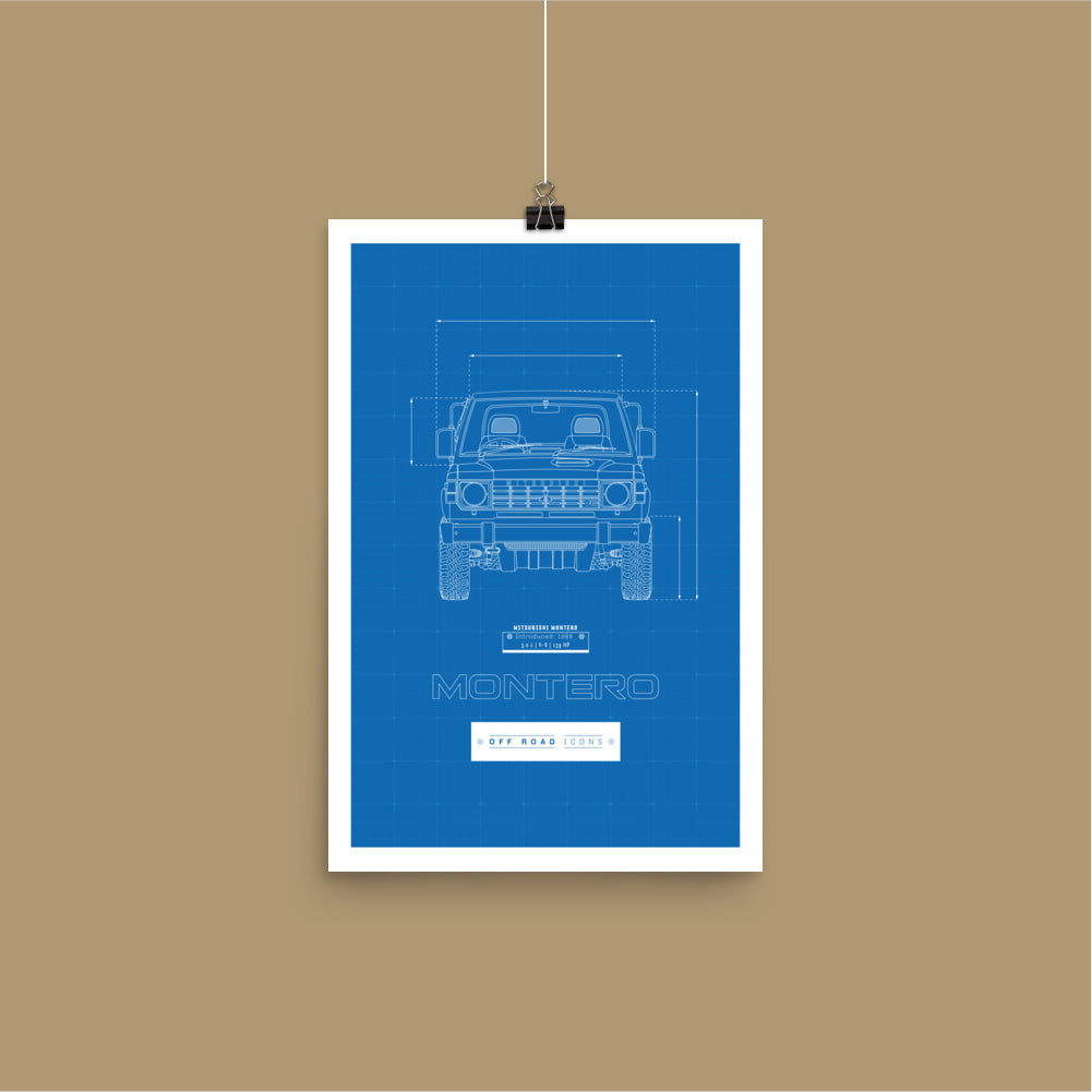 Montero, blueprint - Matte Poster