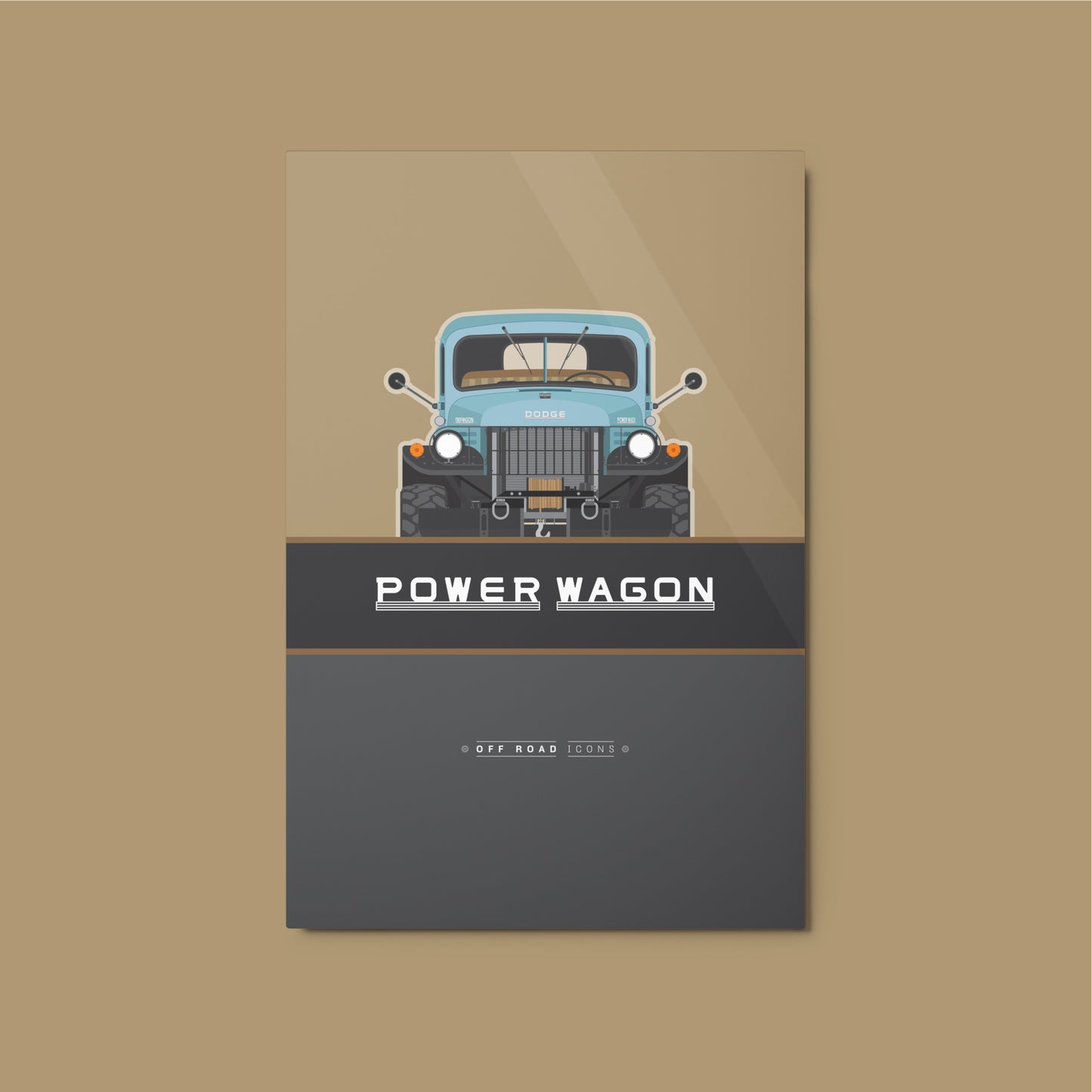 Power Wagon, concord blue - Metal prints