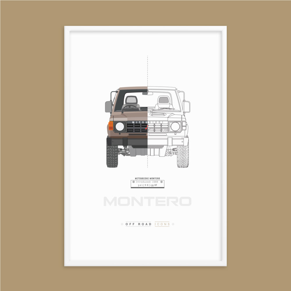 Montero, split view - Matte Framed poster