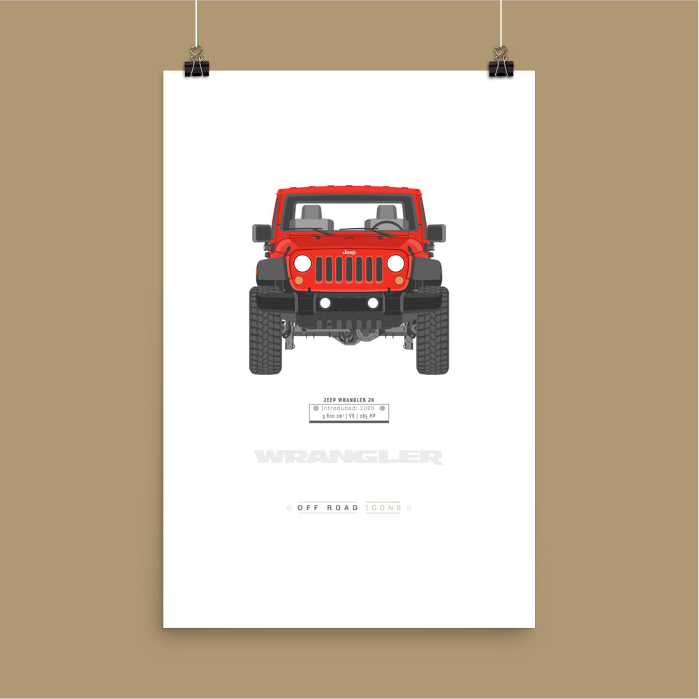 Wrangler, firecracker red - Matte Poster