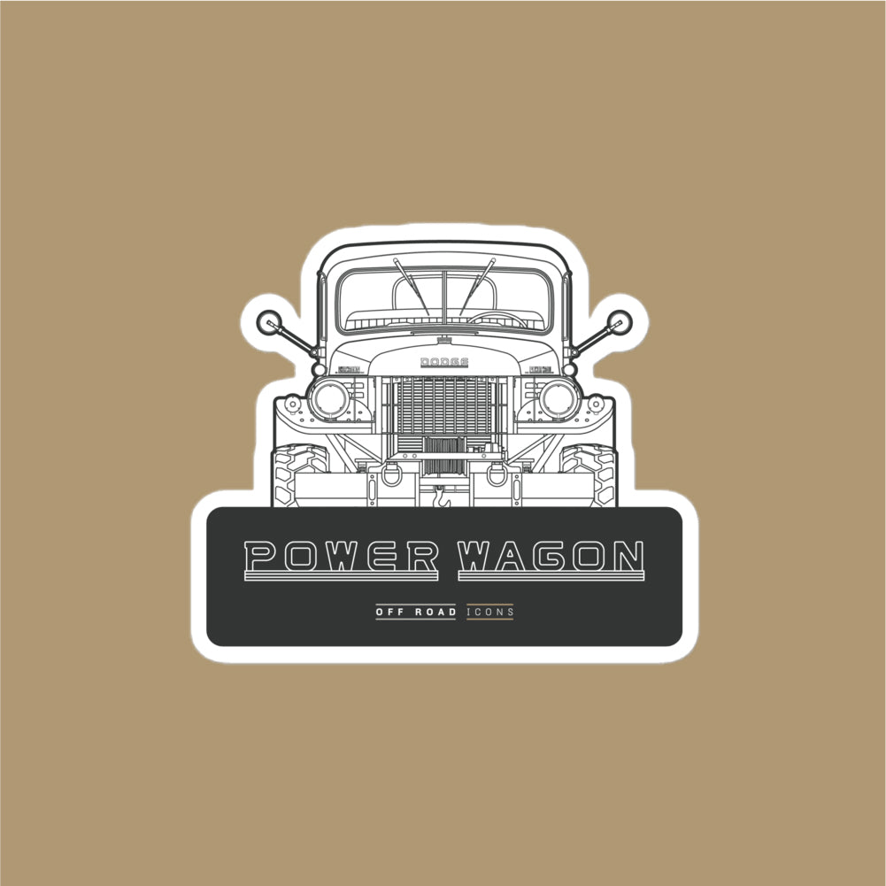 Power Wagon, badge - stickers