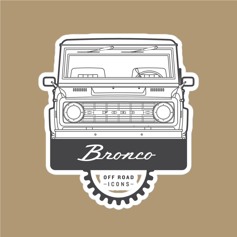 Bronco, badge - stickers