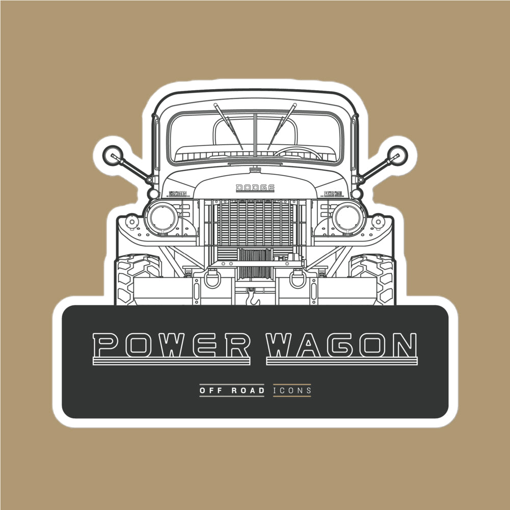 Power Wagon, badge - stickers