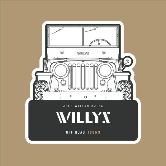Willys, badge - stickers