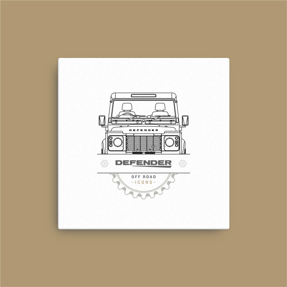 Defender, badge - Canvas print