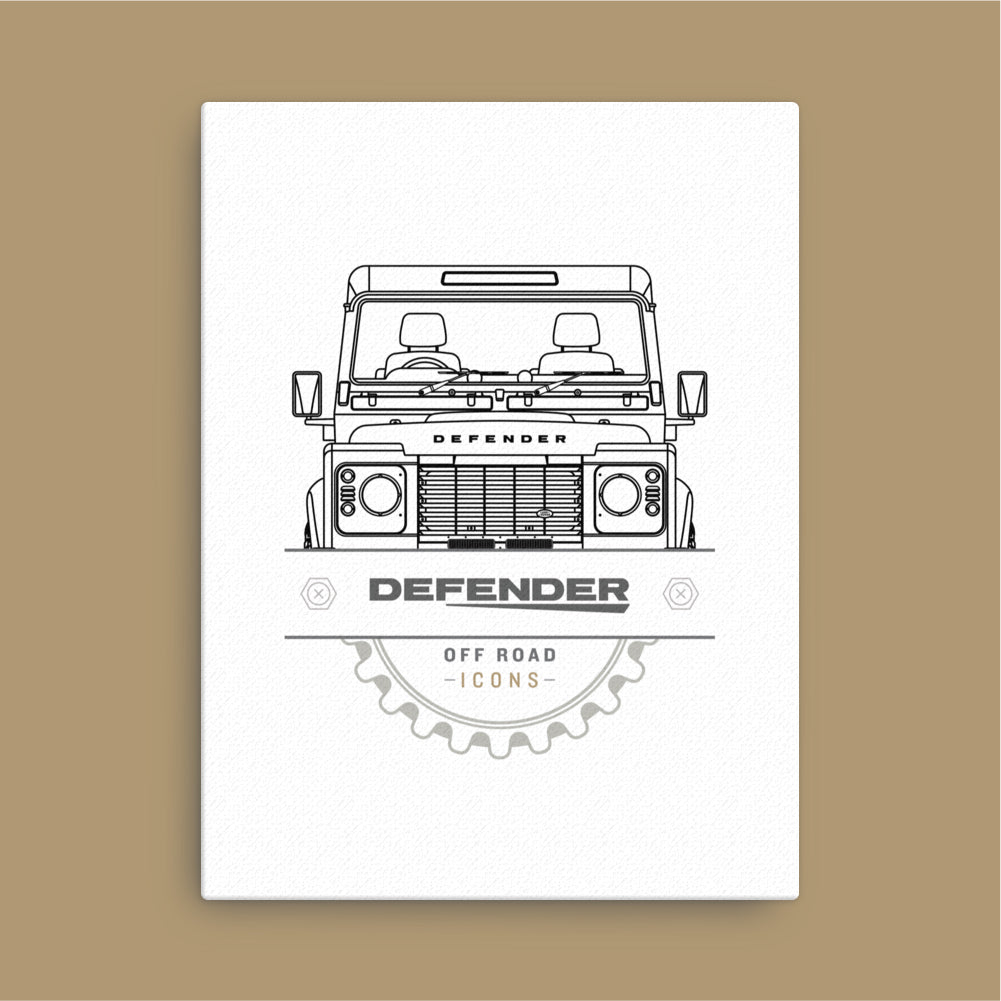 Defender, badge - Canvas print