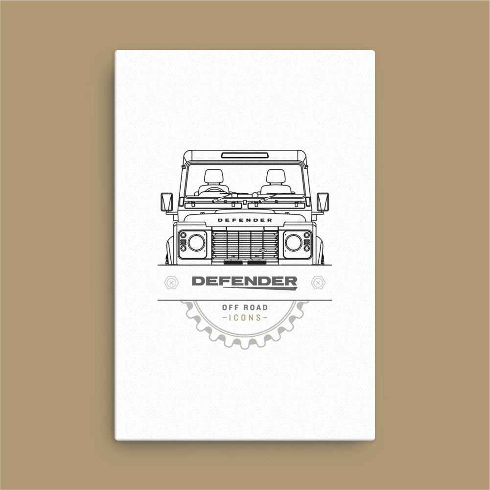 Defender, badge - Canvas print