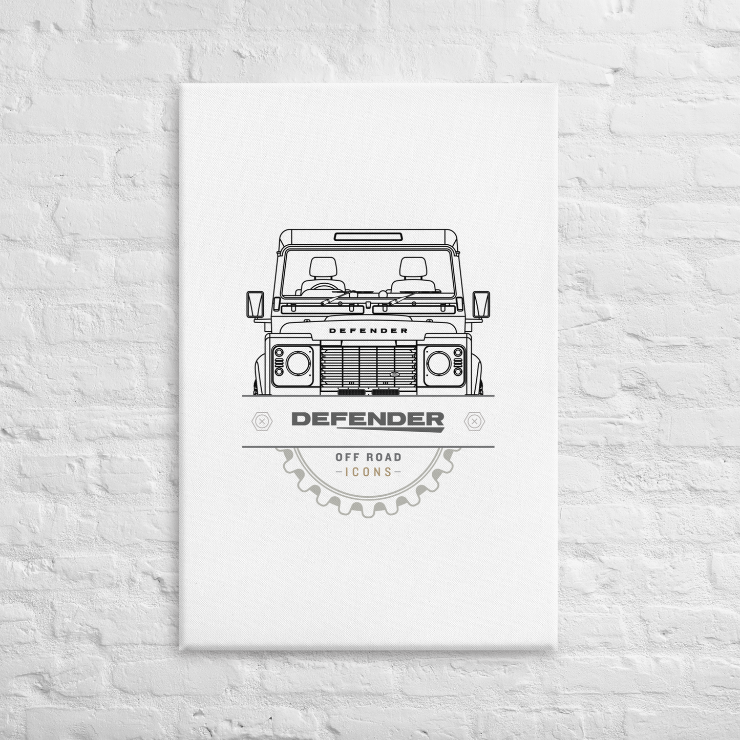 Defender, badge - Canvas print