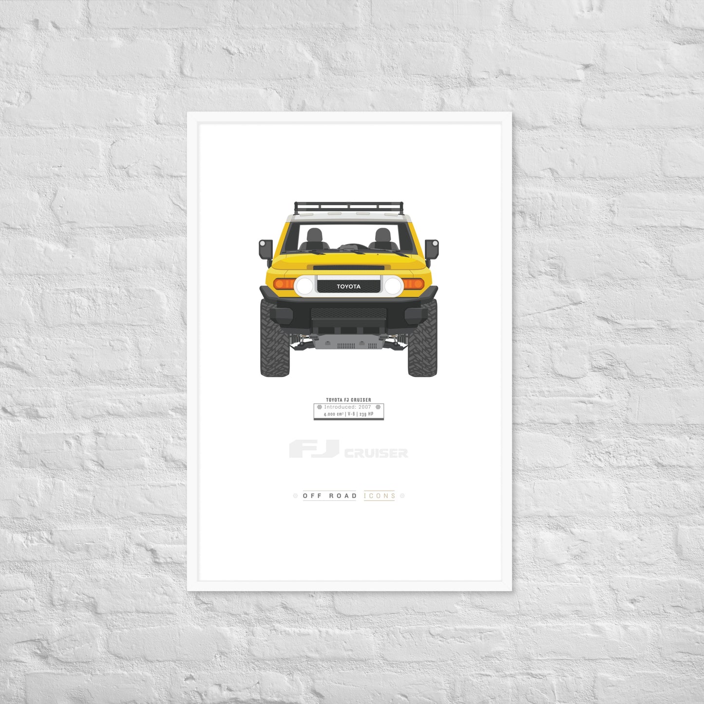 FJ Cruiser, sun fusion - Framed poster